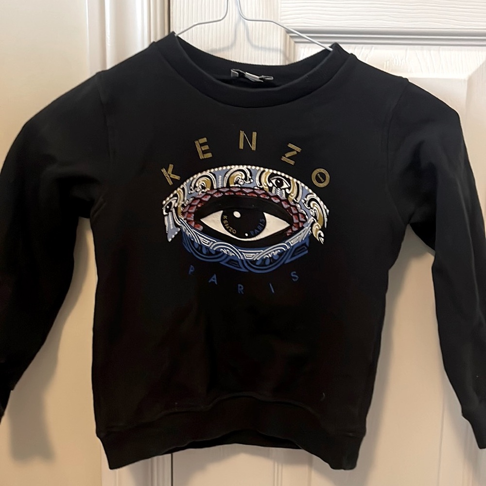 Black Kenzo Kids Eye Sweatshirt